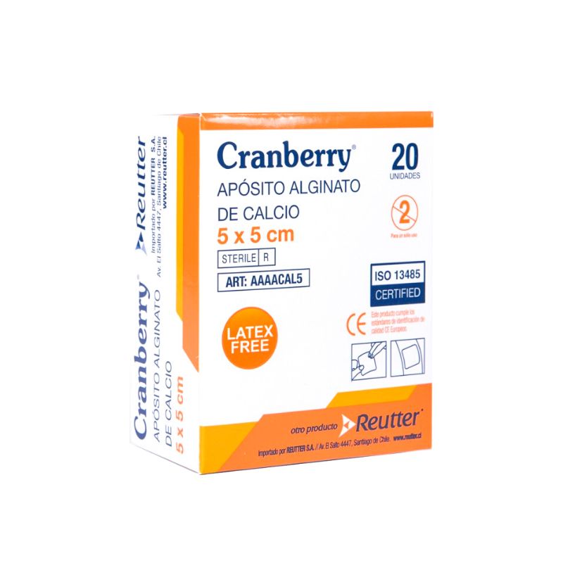 aposito alginato de calcio cranberry