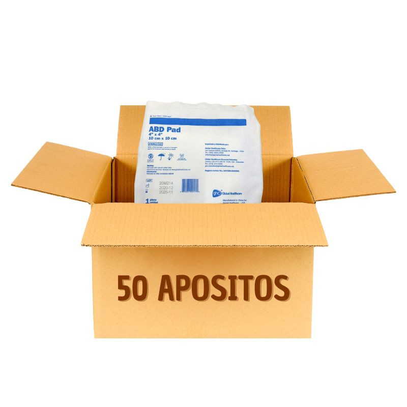 Abdominal aposito esteril absorbente