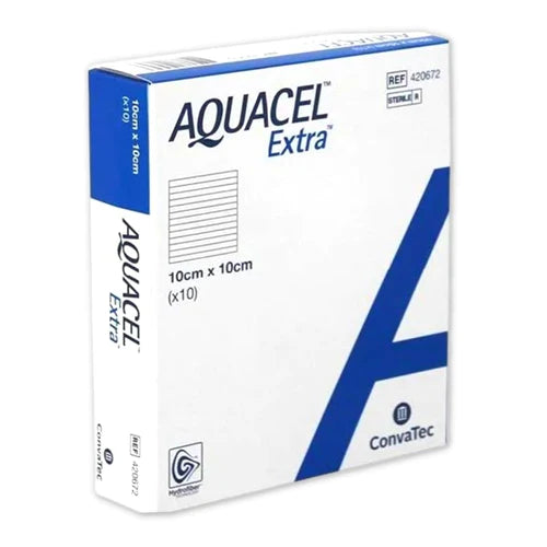 aposito aquacel extra 10x10 convatec 420672 heridas exudado caja